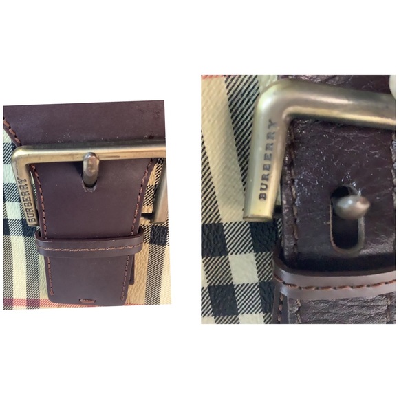 🛍BURBERRY Vintage Coated Canvas(PVC) House Check Shoulder bag🛍 - Picture 11 of 12